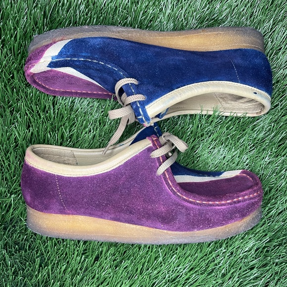 Clarks Shoes | Clarks Wallabees Custom Dyed | Color: Blue/Purple | Size: 10 | Blackdout's Closet